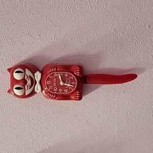 SUPER RARE 75th Anniversary Red Kit-Cat Klock Clock